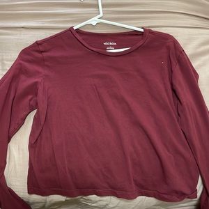 Wild fable maroon long sleeve